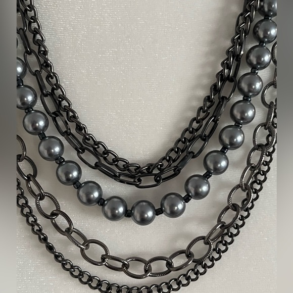Pre-owned Women’s Fashion Multi-strand Adjustable Choker Necklace - Picture 2 of 3